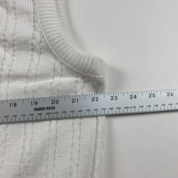 NWT Vintage Arnold Palmer Knit Vest Sweater Men's XL White Preppy Dad Grandpa - Picture 8 of 9